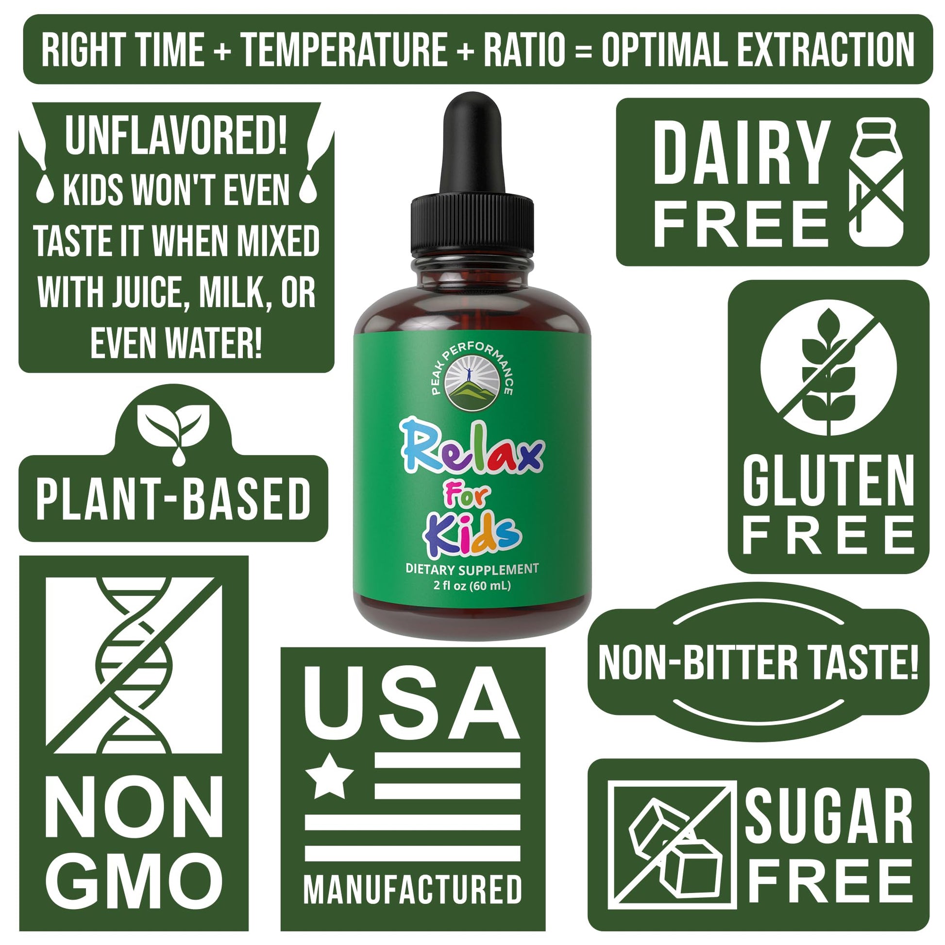Kids Calm Liquid Drops. Aid for Relaxation, Calming, Optimal Sleep With Chamomile, Magnesium. No Bitter Taste. Kids Won't Know They're Taking It. Sugar Free 9-in-1 Vegan Supplement. Non-Habit Forming - Maple Wellness Supplements