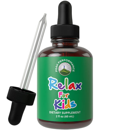 Kids Calm Liquid Drops. Aid for Relaxation, Calming, Optimal Sleep With Chamomile, Magnesium. No Bitter Taste. Kids Won't Know They're Taking It. Sugar Free 9-in-1 Vegan Supplement. Non-Habit Forming - Maple Wellness Supplements