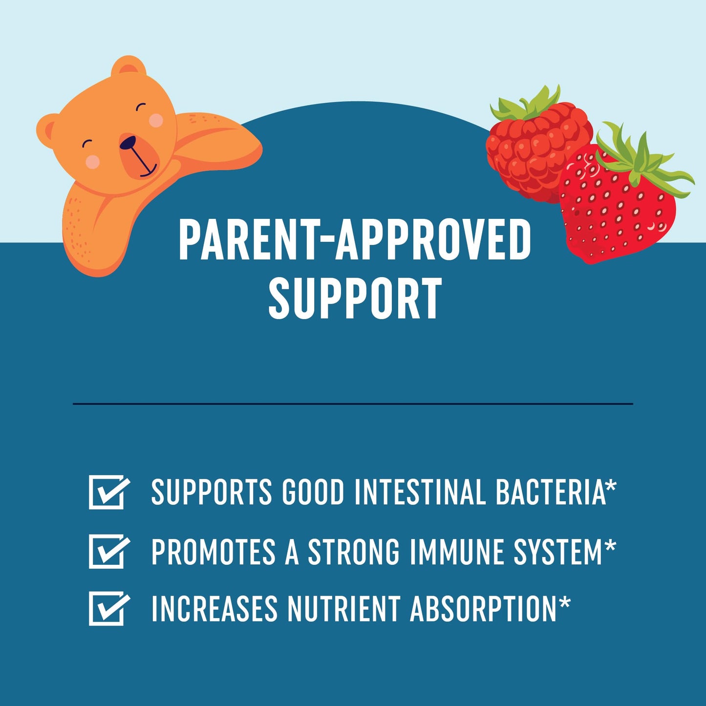 Kids Probiotic Gummies | 2 Billion Probiotics + 100mg Prebiotic Fiber for Immune & Digestion Support | Low Sugar Per Serving | For Children Ages 2+ | Gluten-Free, - Maple Wellness Supplements