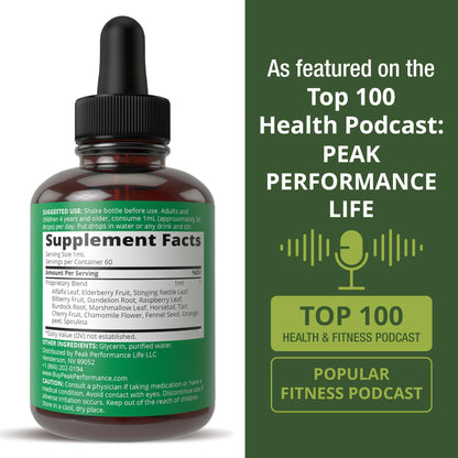 Kids Vitamins from Herbs. Liquid Kids Herbal Multivitamin. No Bitter Taste. Sugar Free 14-in-1 Vegan Supplement Drops for Toddlers, Children, Teens. Mixed in Water They Won't Even Taste It - Maple Wellness Supplements