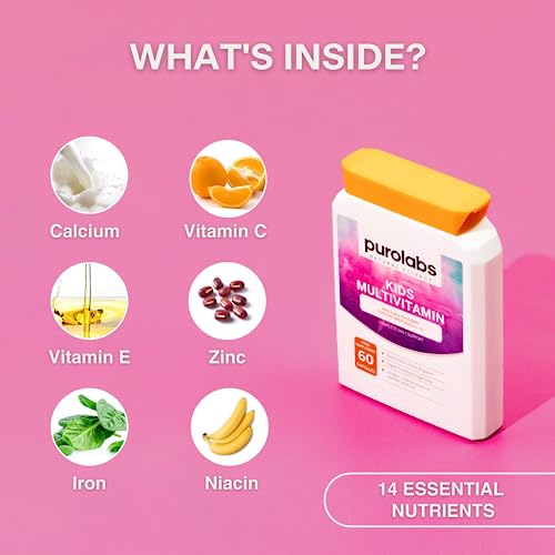 Kids Vitamins - Multivitamin for Kids with Calcium, Zinc, Iron, Vitamin C, B12, D3 and More - Maple Wellness Supplements