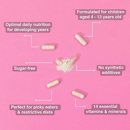 Kids Vitamins - Multivitamin for Kids with Calcium, Zinc, Iron, Vitamin C, B12, D3 and More - Maple Wellness Supplements