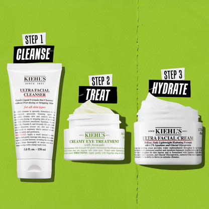 Kiehl's Avocado Eye Treatment, Nourishing and Hydrating Eye Cream, Avocado Oil and Caffeine to Energize and Invigorate Skin, Tired Eyes - Maple Wellness Supplements
