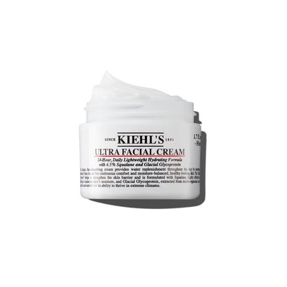 Kiehl's Ultra Facial Cream, with 4.5% Squalane to Strengthen Skin's Moisture Barrier, Skin Feels Softer and Smoother, Long-Lasting Hydration - Maple Wellness Supplements
