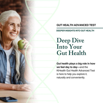KiHealth – Gut Health Advanced Test – Comprehensive Stool Test for Microbiome, Digestion, & Inflammation – at-Home Kit - Maple Wellness Supplements