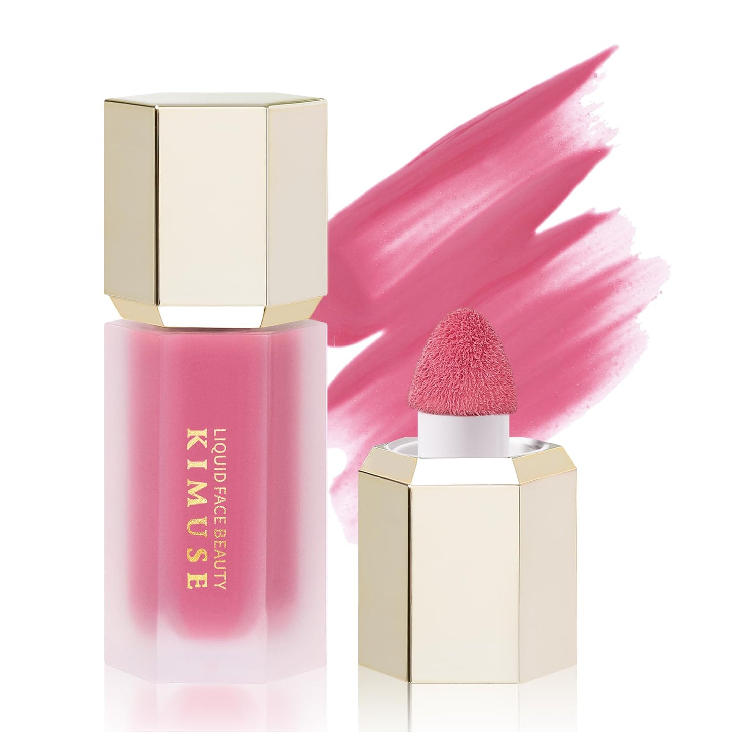 KIMUSE Liquid Blush, Long-Wearing Pigmented Soft Cream Face Blush, Waterproof, Smudge Proof, Dewy Finish - Maple Wellness Supplements