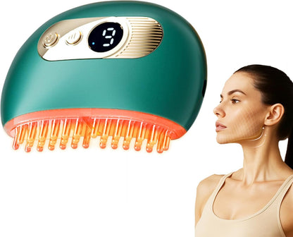 Kinbana Lymphatic Contour Face Brush – Face Massager for Lymphatic Drainage, Double Chin Reducer, and Facial Sculpting – Gentle Vibrating Lymphatic Drainage Tool for Jawline & Puffiness (Green) - Maple Wellness Supplements