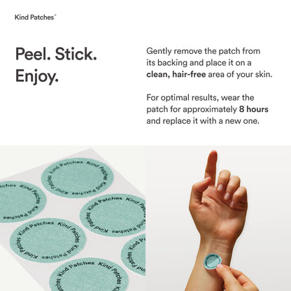Kind Patches Unpuff Patches with Dandelion Root, Fennel, Artichoke, Ginger, and Turmeric Extract - Vegan - 30 Count - Maple Wellness Supplements