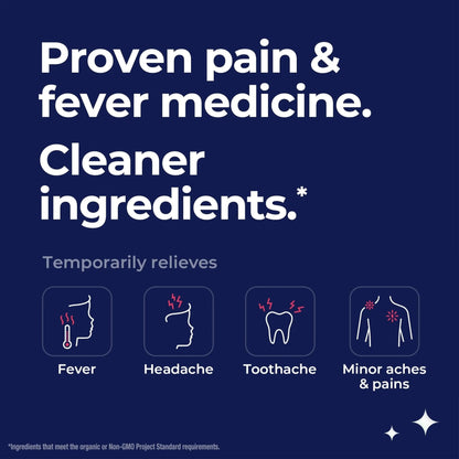 KinderMed Kids' Pain & Fever Medicine, for Ages 2-11 Years, No Dyes, No Artificial Flavors, No Artificial Sweeteners, Vegan, Non-GMO, Gluten Free, Organic Cherry Flavor, Two Pack, 2 x 4 fl. oz - Maple Wellness Supplements