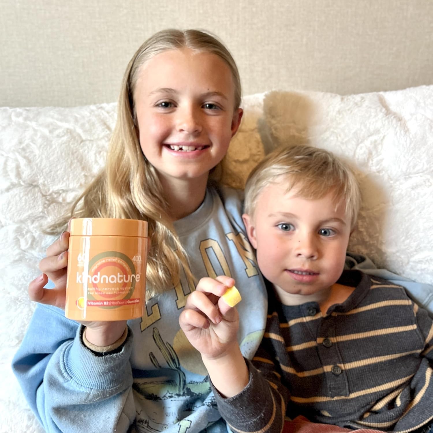 kindnature Vitamin B2 Gummies - Riboflavin 400mg Supplement for Kids & Adults - Non-GMO, Soy & Gluten-Free - Maple Wellness Supplements