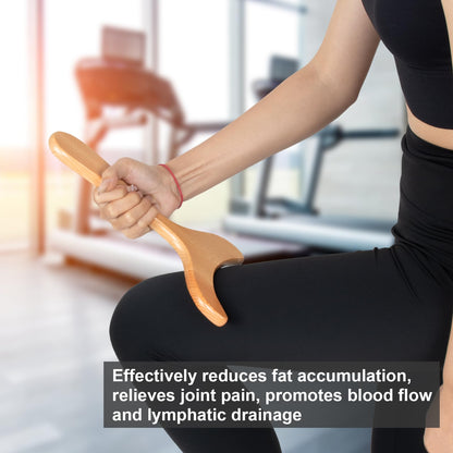 KintKita Wood Therapy Massage Tools,Wooden Lymphatic Drainage Massager, Cellulite Remover Body Sculpting Tool for Cellulite Reduction,Muscle Tension Release,Body Contouring-12 * 6 in - Maple Wellness Supplements