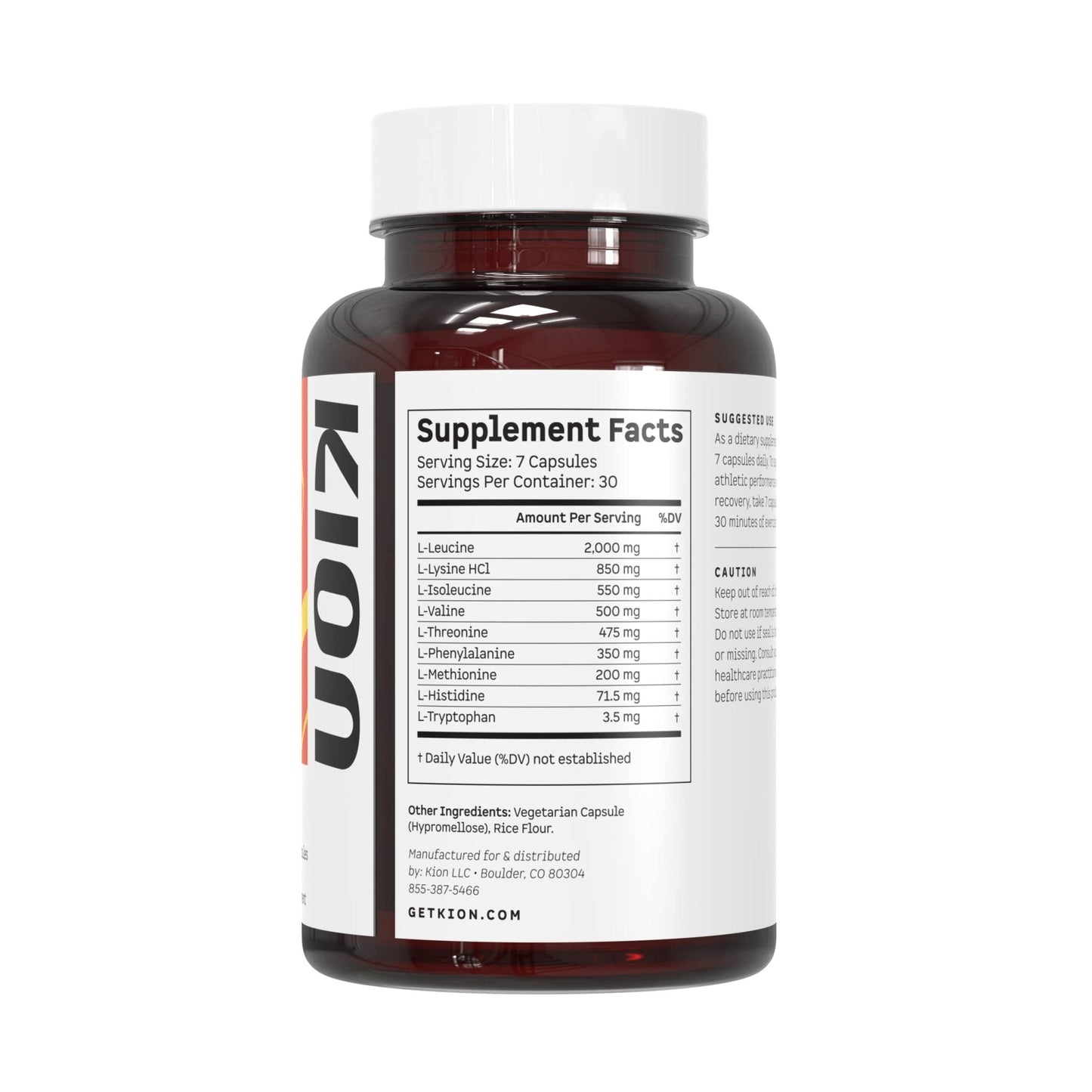 Kion Aminos Essential Amino Acids Capsules | The Building Blocks for Muscle Recovery, Reduced Cravings, Better Cognition, Immunity, and More | 30 Servings - Maple Wellness Supplements