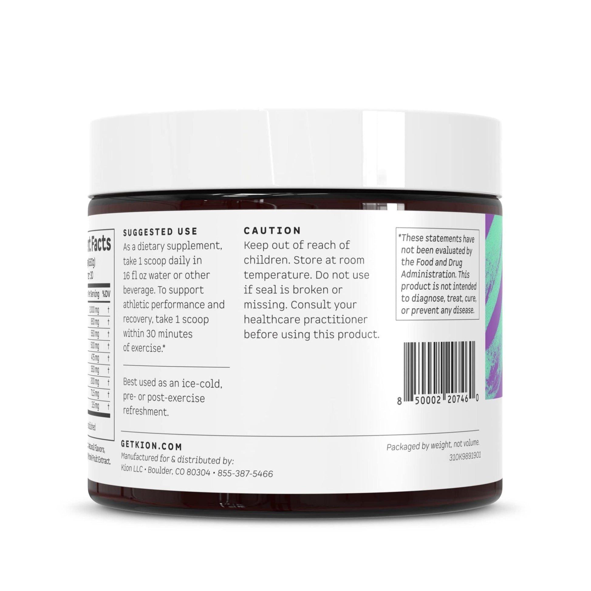 Kion Aminos - Essential Amino Acids Supplement, Essential Amino Acids Powder for Muscle Recovery, BCAA EAA No Caffeine, Amino Acid Powder, Essential Amino Energy - 30 Servings, Mixed Berry - Maple Wellness Supplements