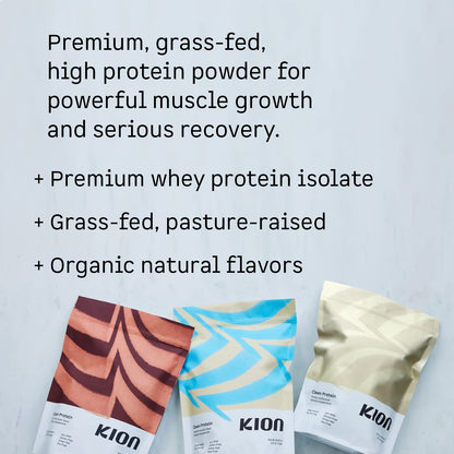 Kion Clean Protein | Grass-Fed & Pasture-Raised Whey Isolate Protein Powder - Maple Wellness Supplements