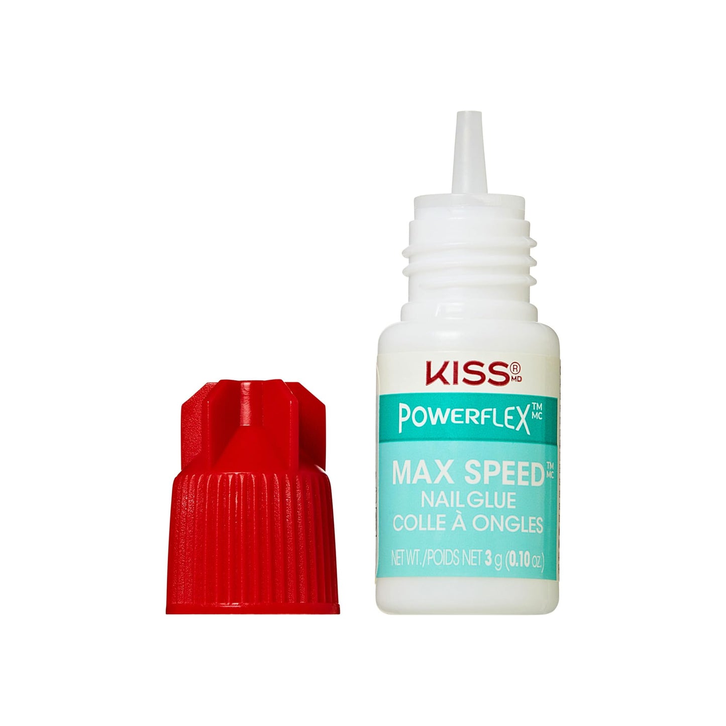 KISS PowerFlex Maximum Speed Nail Glue - Fast Drying Adhesive for Glue-On Nails - Maple Wellness Supplements