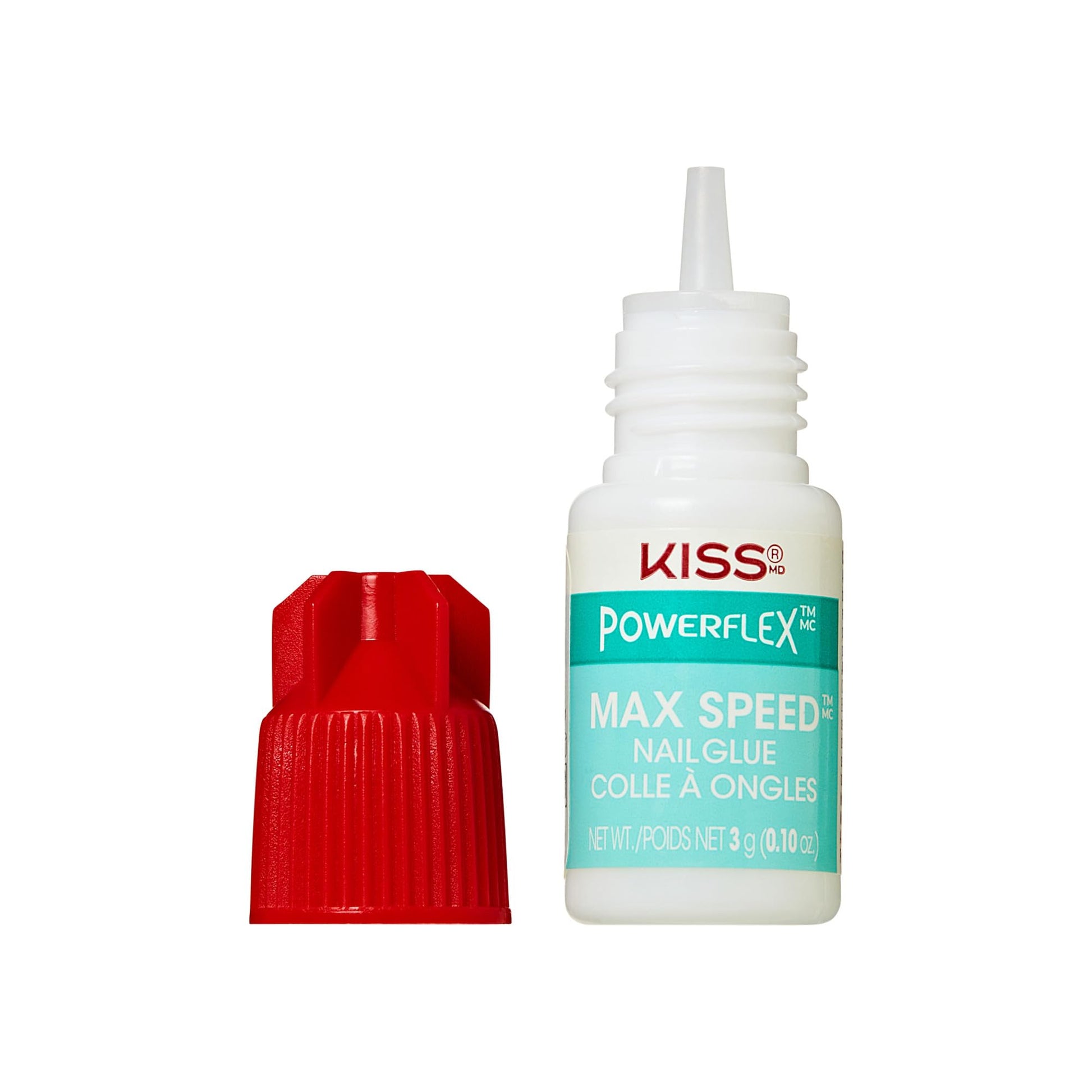 KISS PowerFlex Maximum Speed Nail Glue - Fast Drying Adhesive for Glue-On Nails - Maple Wellness Supplements