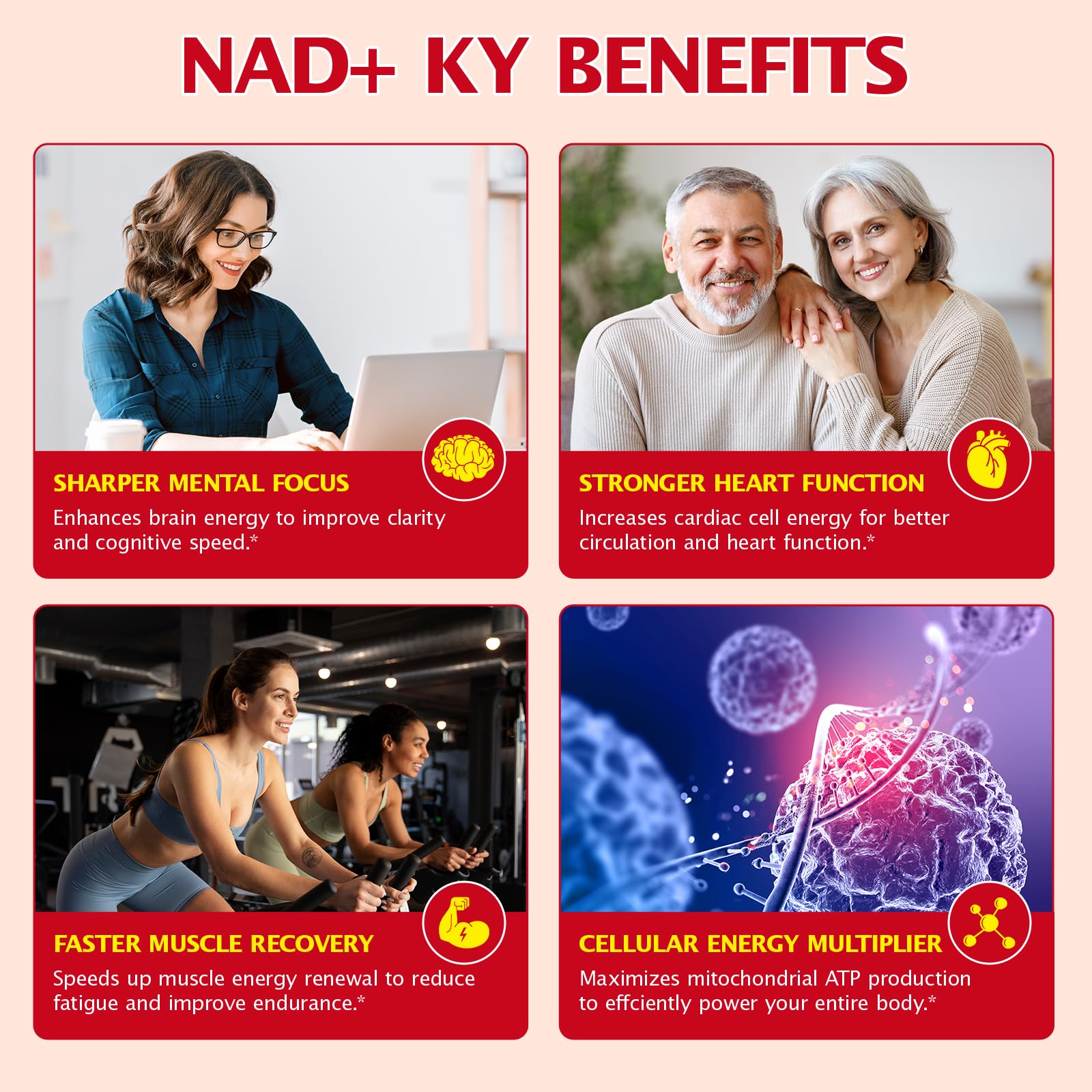 KITNOBLIS NAD+ Supplement for Women 1000mg - High Potency Cellular Energy Booster with PQQ, Resveratrol - Health, Anti-Aging Support （21pcs） - Maple Wellness Supplements
