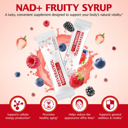 KITNOBLIS NAD+ Supplement for Women 1000mg - High Potency Cellular Energy Booster with PQQ, Resveratrol - Health, Anti-Aging Support （21pcs） - Maple Wellness Supplements
