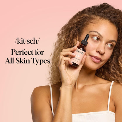 Kitsch Dermaplane Face Oil with Jojoba & Argan Oil – Hydrating Facial Formula for Dermaplaning Tool, Gua Sha & Razor Use - Maple Wellness Supplements