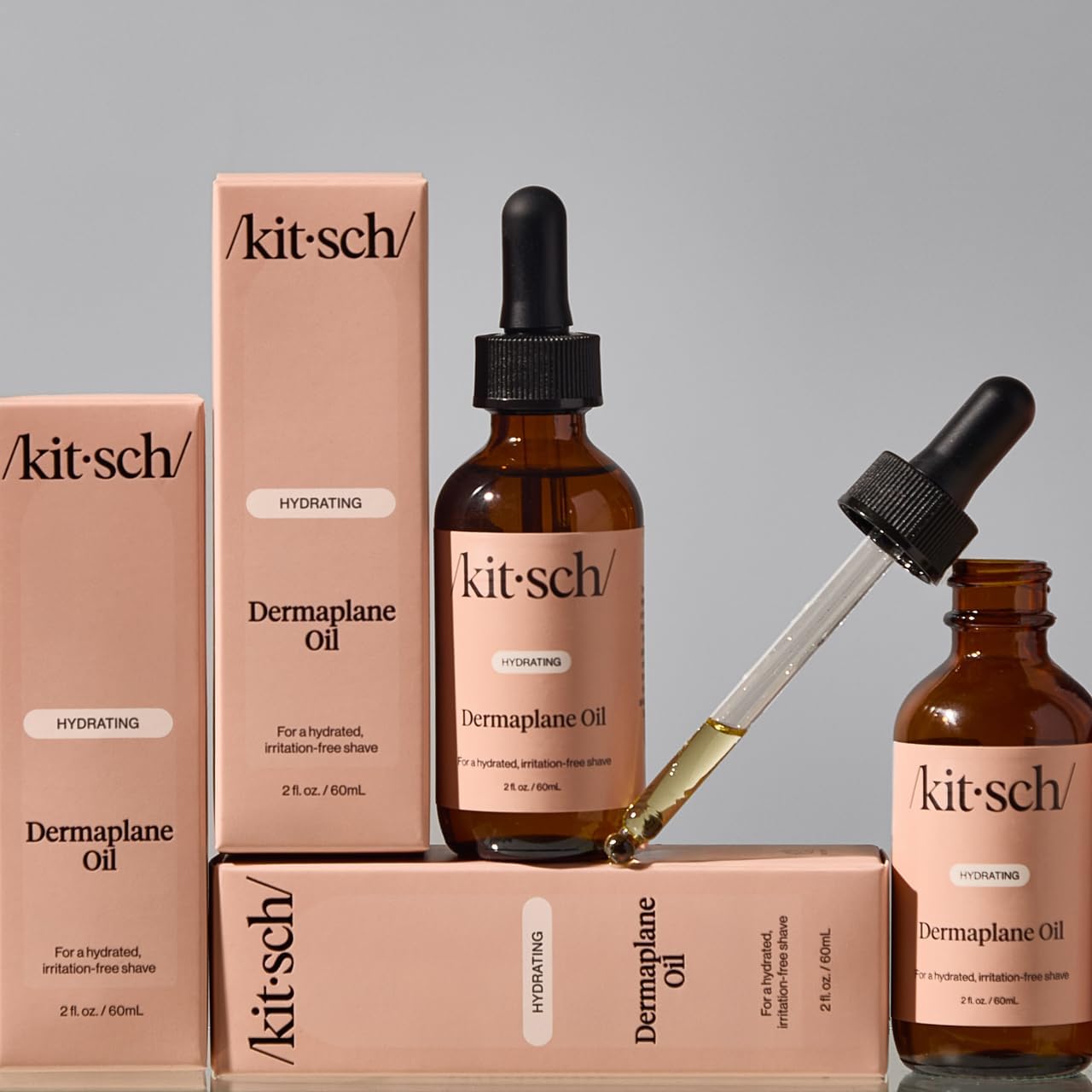 Kitsch Dermaplane Face Oil with Jojoba & Argan Oil – Hydrating Facial Formula for Dermaplaning Tool, Gua Sha & Razor Use - Maple Wellness Supplements