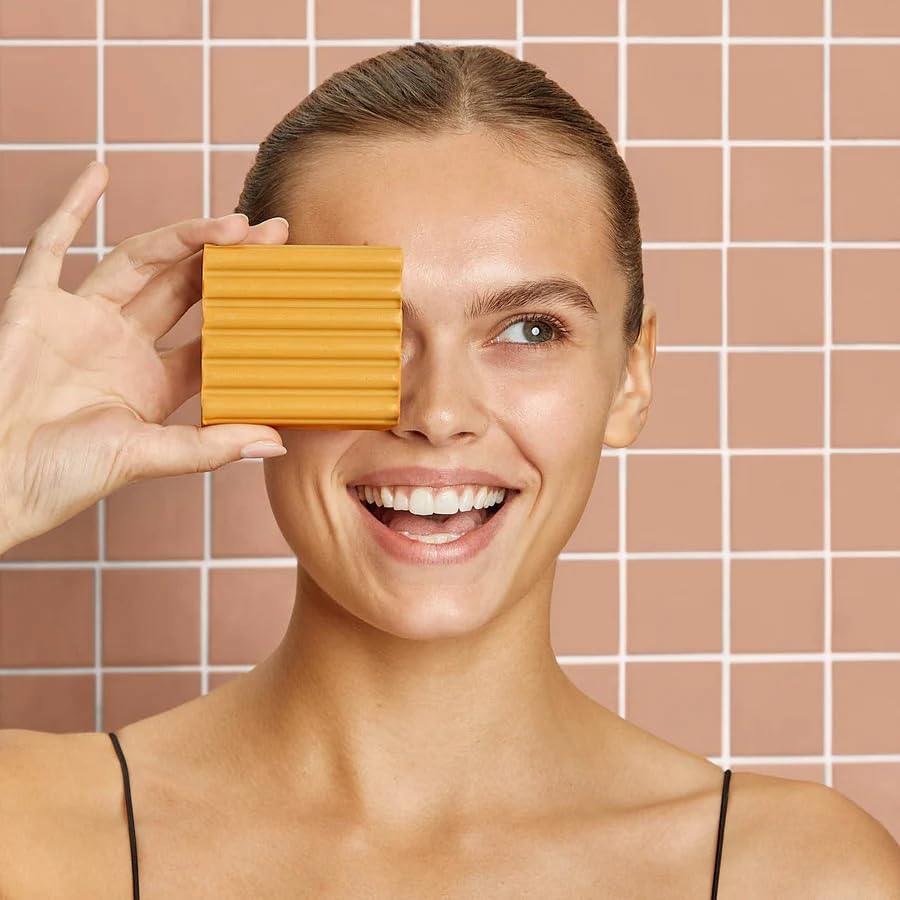 Kitsch Kojic Acid Soap – Turmeric Soap Bar with Hyaluronic Acid & Shea Butter – Brightening & Hydrating Body Wash & Face Wash for Dark Spots - Maple Wellness Supplements