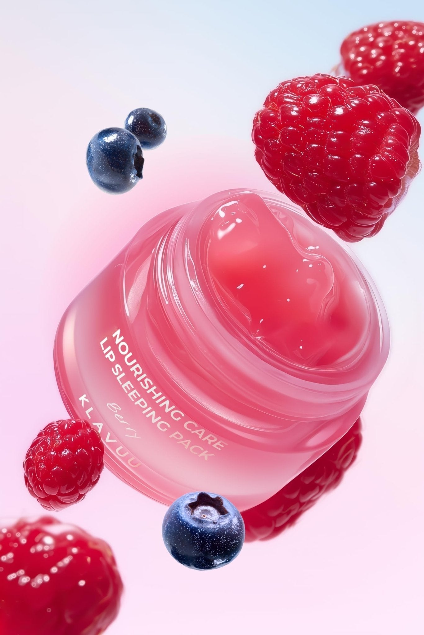 Klavuu Lip Mask Sleeping Pack (0.7oz) – Overnight Deep Hydrating Korean Lip Balm Treatment for Very Dry, Chapped Lips | Lip Lightening & Plumping with Instant Hydration | Gentle Exfoliating (Berry) - Maple Wellness Supplements