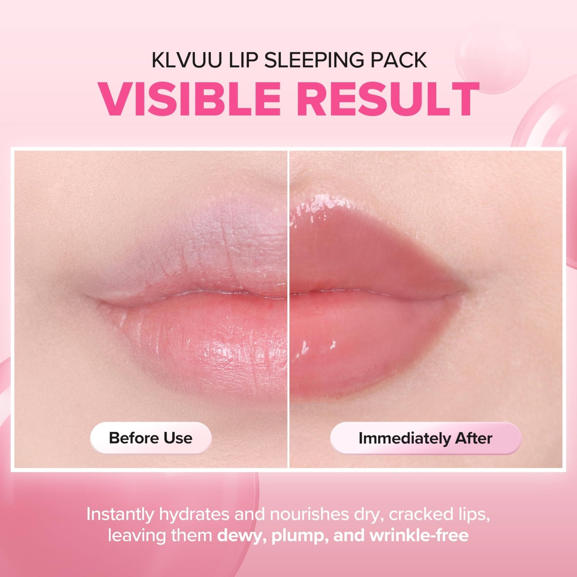 Klavuu Lip Mask Sleeping Pack (0.7oz) – Overnight Deep Hydrating Korean Lip Balm Treatment for Very Dry, Chapped Lips | Lip Lightening & Plumping with Instant Hydration | Gentle Exfoliating (Berry) - Maple Wellness Supplements
