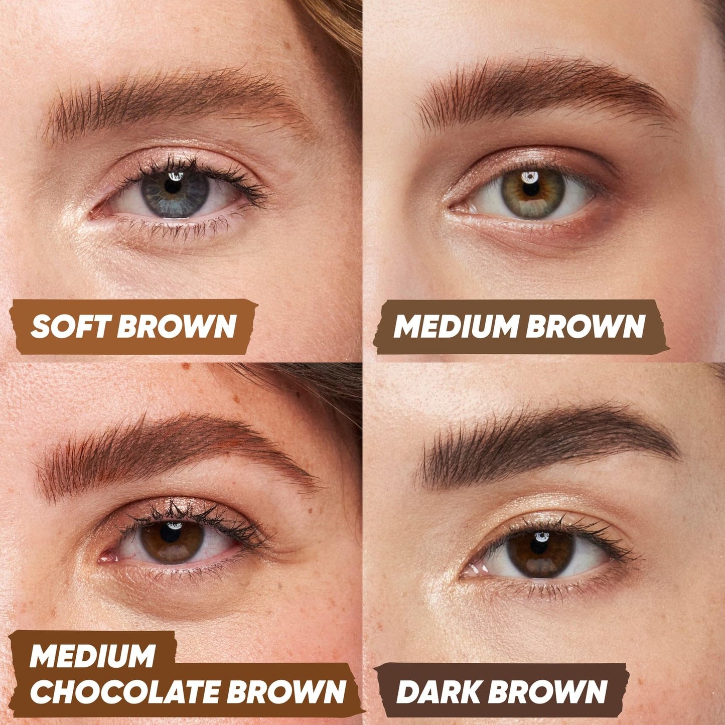 Kosas Air Brow Tinted Eyebrow Gel – Volumizing Brow Gel with Flexible Long-Lasting Hold, Medium Brown - Maple Wellness Supplements