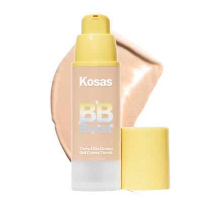 Kosas BB Burst Tinted Face Gel Cream - Supports Healthy Collagen, Smoothes Skin, Hydrates & Moisturizes - Lightweight Buildable Coverage - Light+ Cool 15, (1 Oz/30 ML) - Maple Wellness Supplements