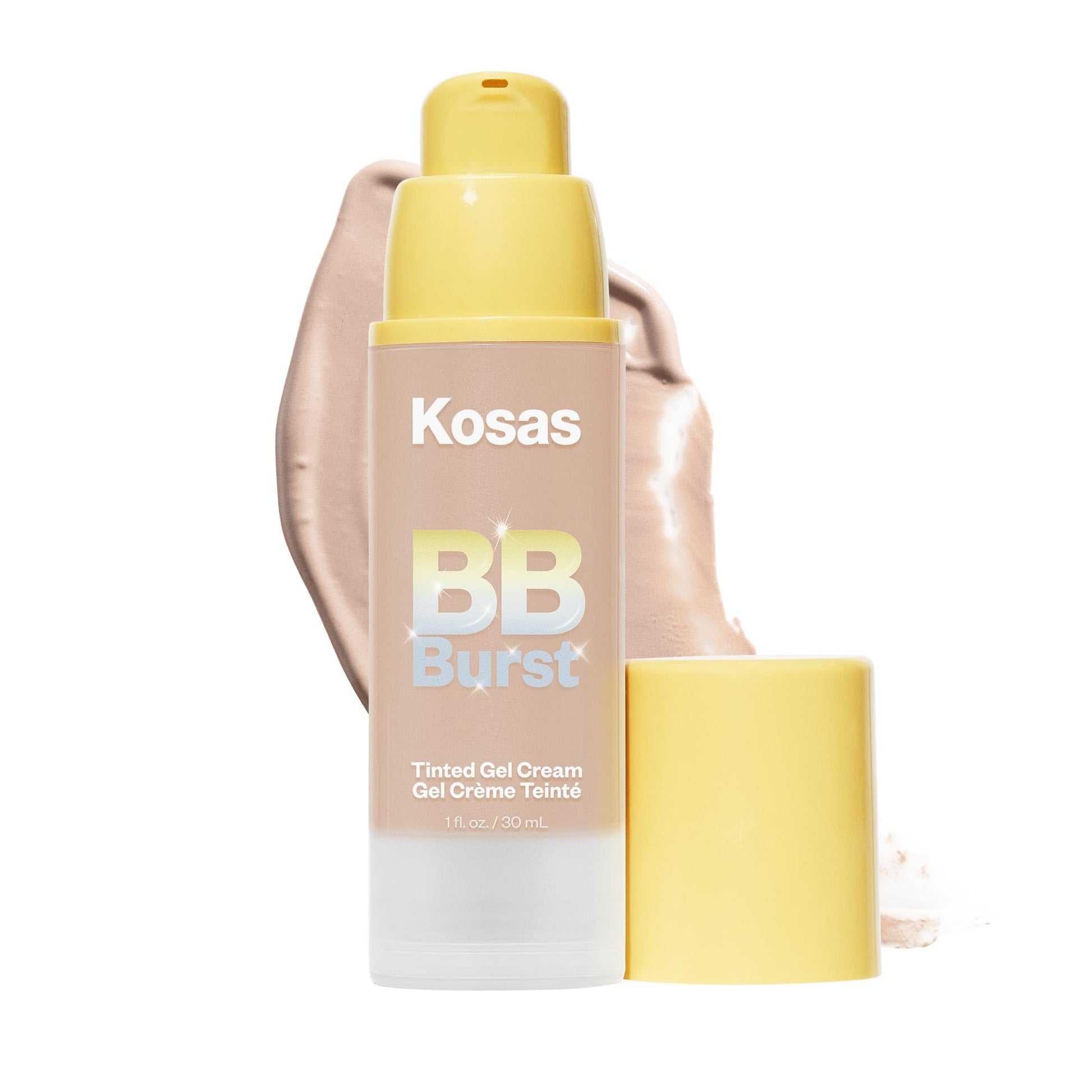 Kosas BB Burst Tinted Face Gel Cream - Supports Healthy Collagen, Smoothes Skin, Hydrates & Moisturizes - Lightweight Buildable Coverage - Light Medium Neutral 21, (1 Oz/30 ML) - Maple Wellness Supplements