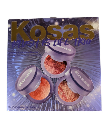 Kosas Blush Is Life Trio – Limited Edition 3-Piece Cream Blush Set, 0.07 oz Each – Buildable Radiant Color for All Skin Tones - Maple Wellness Supplements