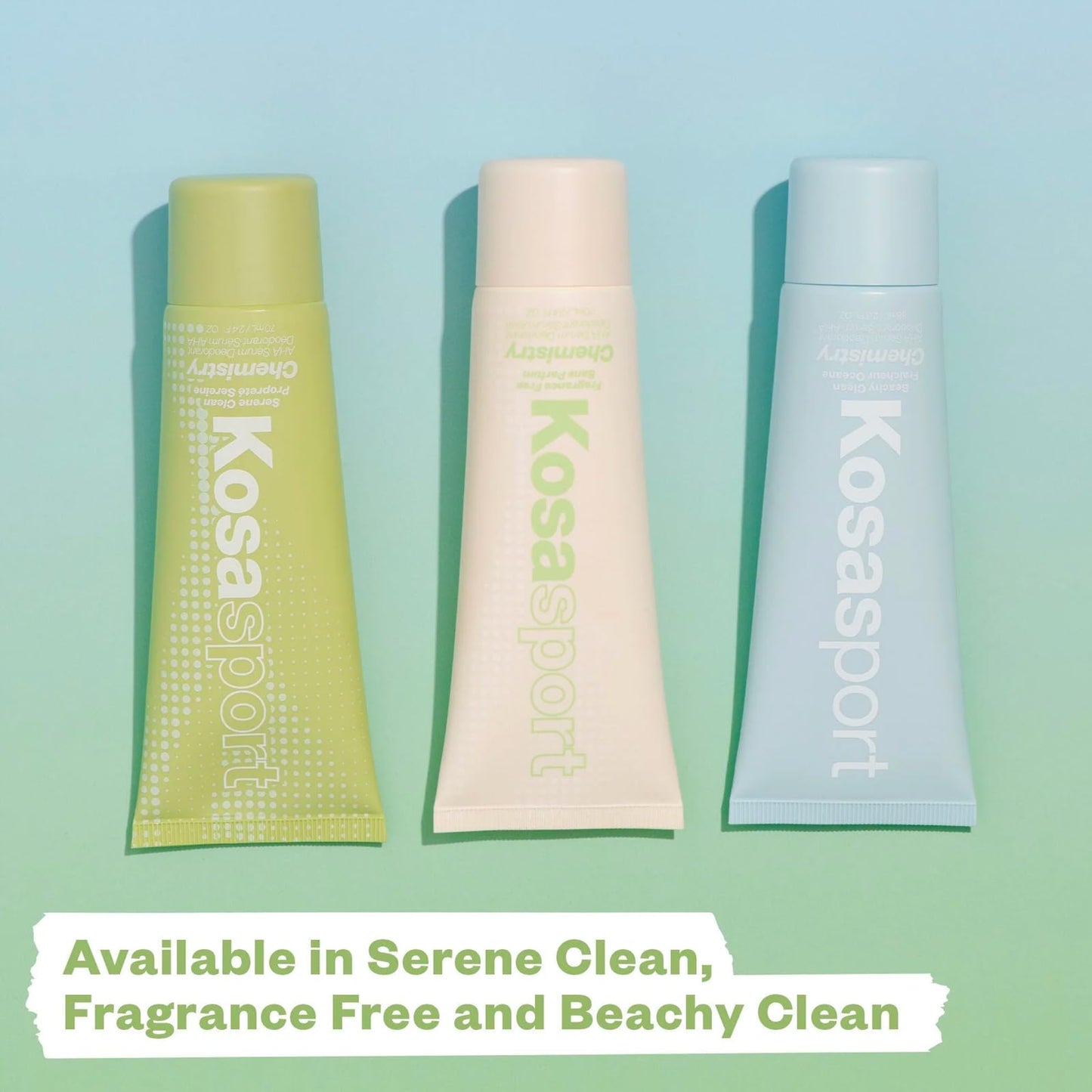 Kosas Chemistry Deodorant - Aluminium and Baking Soda Free + BO-Fighting AHA Serum that Exfoliates, Softens, and Nourishes the Skin, (Beachy Clean) - Maple Wellness Supplements