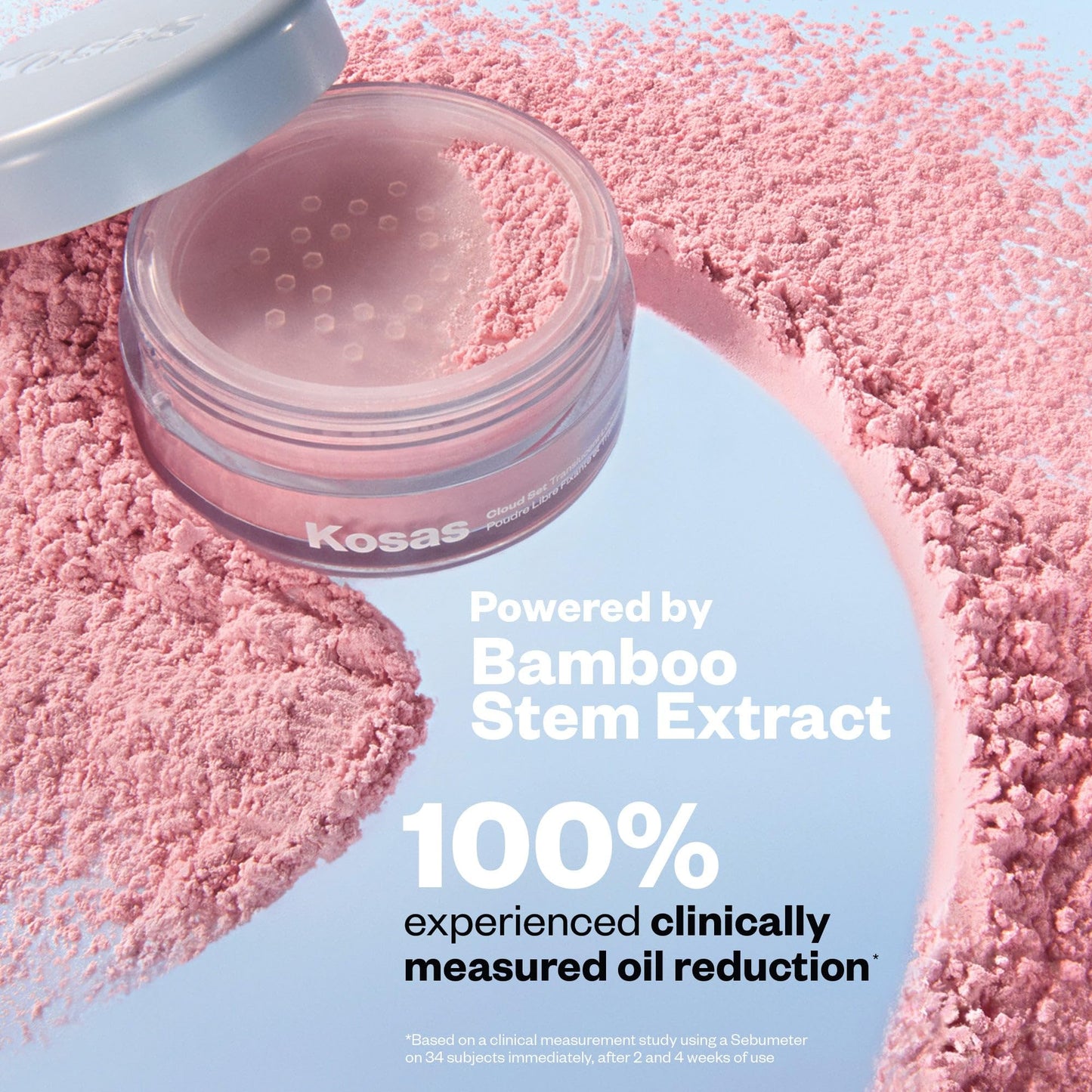Kosas Cloud Set Loose Setting Powder – Talc-Free Translucent Face Powder for Oil Control, Ultra Sheer Pink - Maple Wellness Supplements