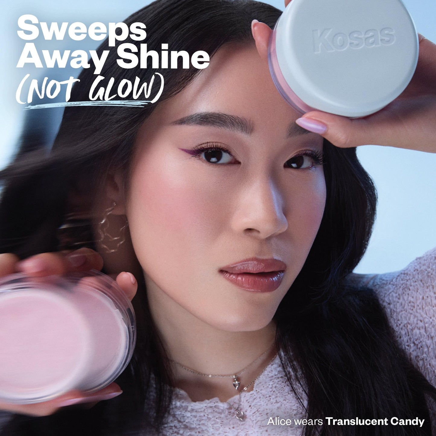 Kosas Cloud Set Loose Setting Powder – Talc-Free Translucent Face Powder for Oil Control, Ultra Sheer Pink - Maple Wellness Supplements