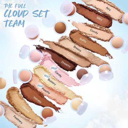 Kosas Cloud Set Pressed Setting Powder – Translucent Shine Control Face Powder, Soft Matte Finish, Breezy (Sheer Light) - Maple Wellness Supplements