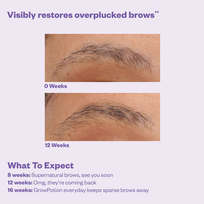 Kosas Grow Potion: Fluffy Brow and Lash Boosting Serum. Eyebrow and Eyelash Enhancing Serum - Maple Wellness Supplements