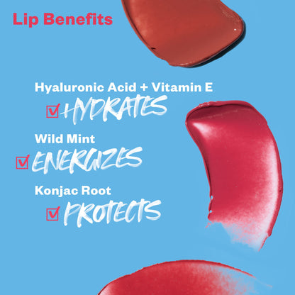 Kosas Lipfuel Hyaluronic Active Sport Lip Balm - Hydrates, Energizes and Protects - Natural Lip Treatment and Care (Baseline) - Maple Wellness Supplements