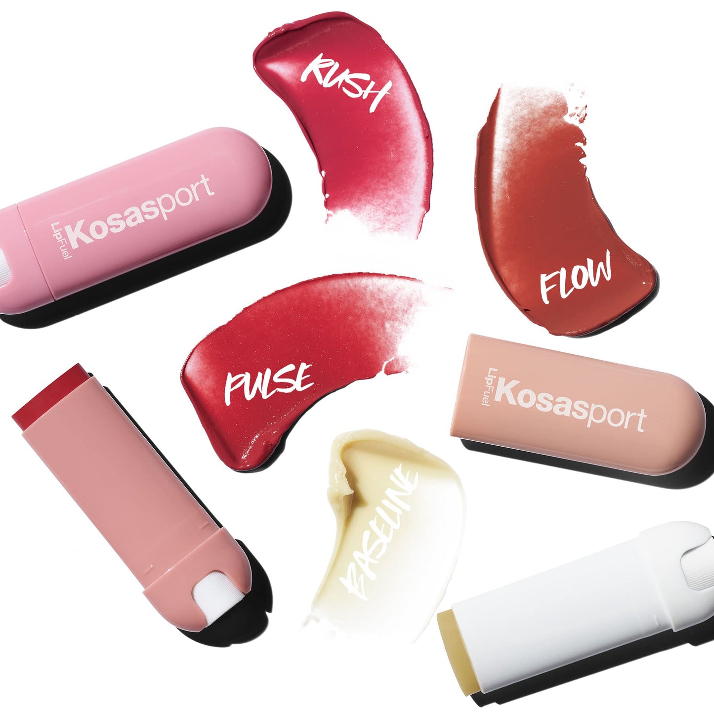 Kosas Lipfuel Hyaluronic Active Sport Lip Balm - Hydrates, Energizes and Protects - Natural Lip Treatment and Care (Baseline) - Maple Wellness Supplements