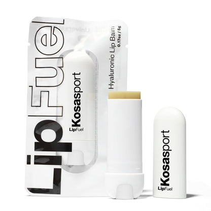 Kosas Lipfuel Hyaluronic Active Sport Lip Balm - Hydrates, Energizes and Protects - Natural Lip Treatment and Care (Baseline) - Maple Wellness Supplements