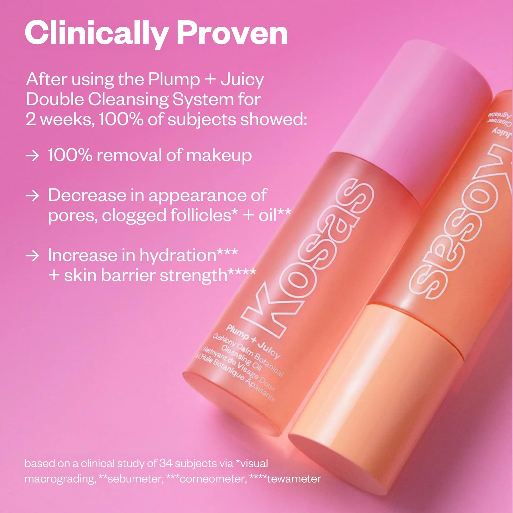 Kosas Plump + Juicy Comfy Clean Gel Cleanser –Hydrating Face Wash for All Skin Types, Deep Clean & Moisturize, Soap & Sulfate Free, with Hyaluronic Acid, Panthenol & Beta Glucan - Maple Wellness Supplements