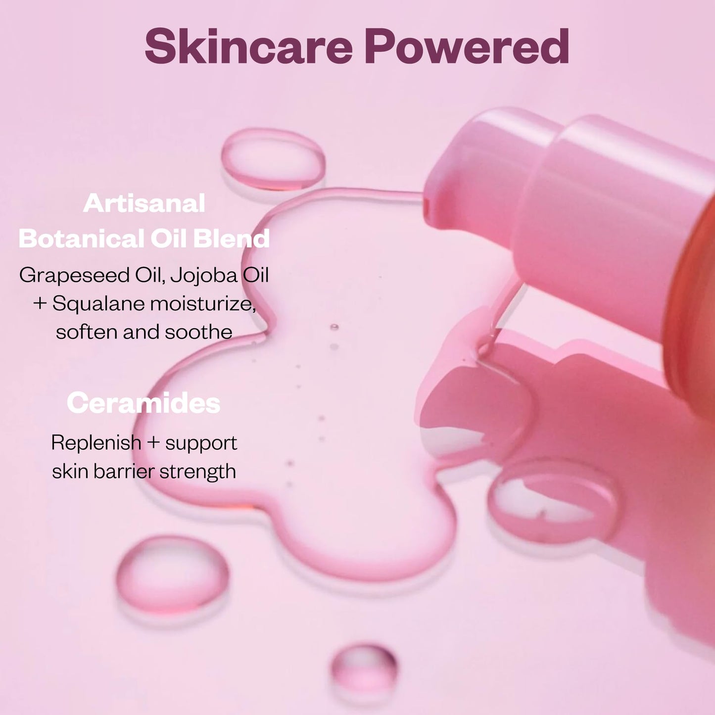 Kosas Plump + Juicy Cushiony Calm Botanical Cleansing Oil – Hydrating Makeup Remover for Sensitive Skin, Non-Greasy Oil Cleanser with Ceramides & Squalane for Soft, Soothed Skin - Maple Wellness Supplements
