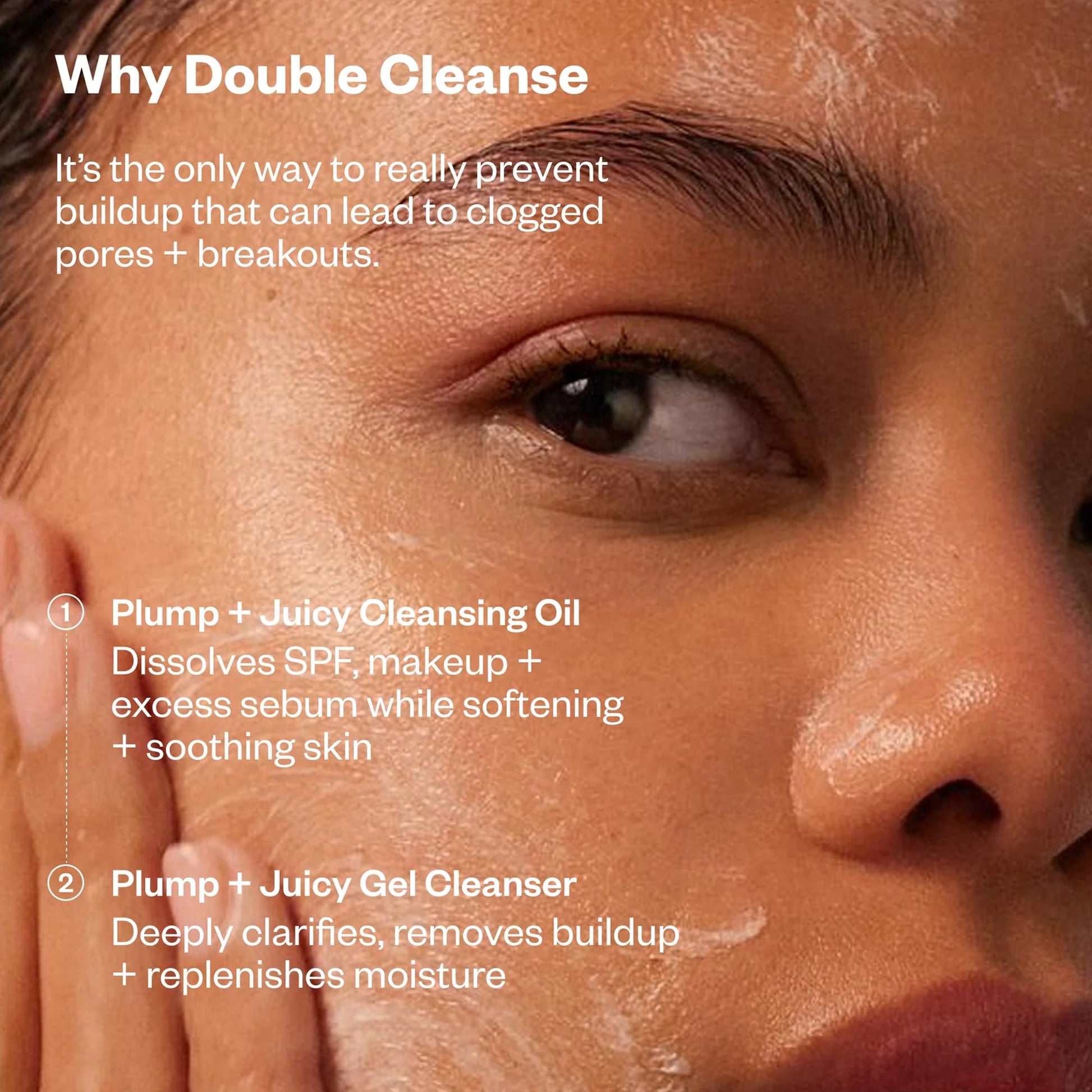Kosas Plump + Juicy Cushiony Calm Botanical Cleansing Oil – Hydrating Makeup Remover for Sensitive Skin, Non-Greasy Oil Cleanser with Ceramides & Squalane for Soft, Soothed Skin - Maple Wellness Supplements