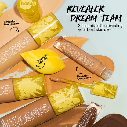Kosas Revealer Liquid Foundation SPF 25 – Medium Buildable Coverage, Hydrating Natural Glow Finish, Light Medium Neutral 200 - Maple Wellness Supplements