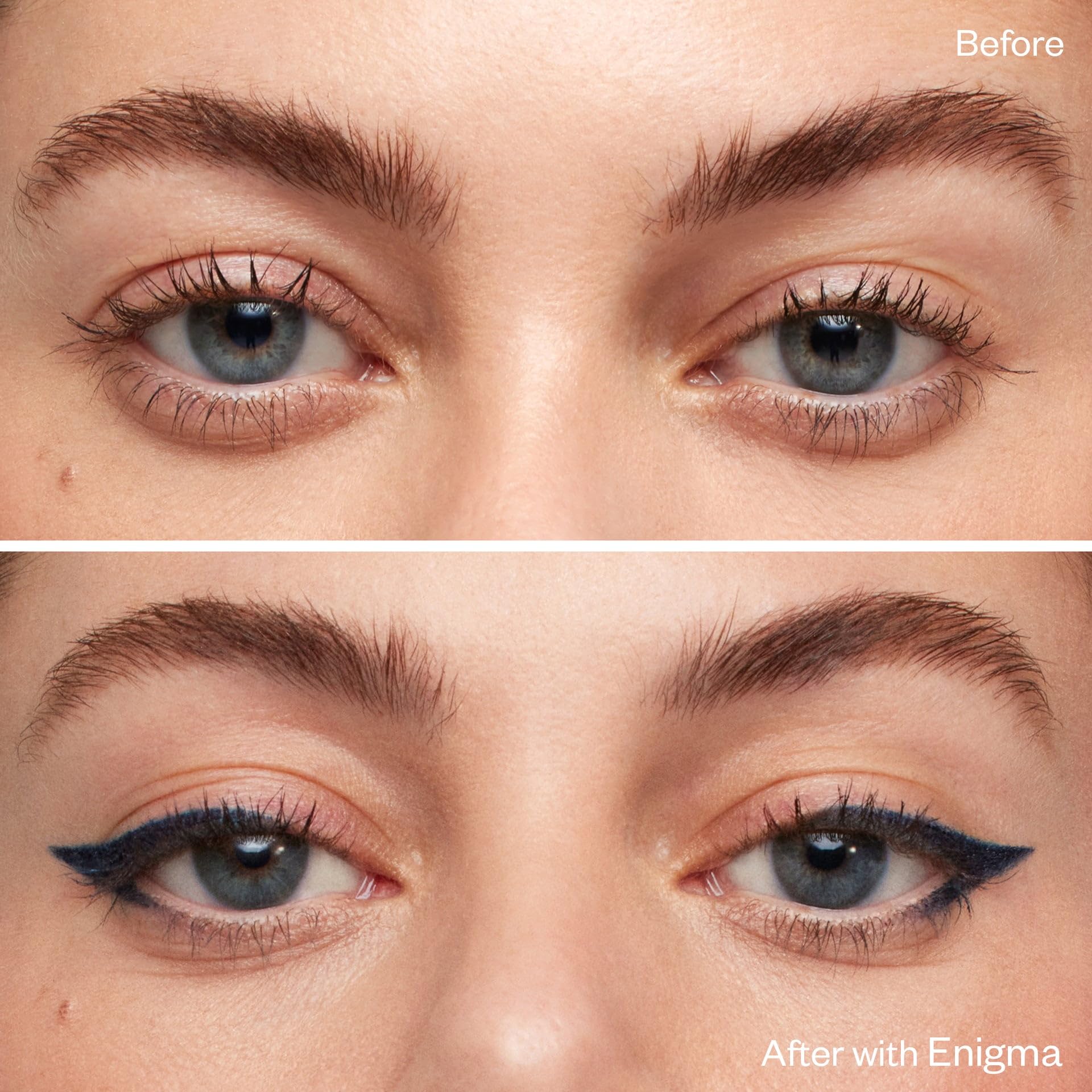 Kosas Soulgazer Gel Eyeliner (Enigma) - Waterproof, Smudge-Proof Pen with Hyaluronic Acid - Retractable Eyeliner Pencil with Sharpener & Smudger, Long-Lasting - Blackened Blue Satin - Maple Wellness Supplements