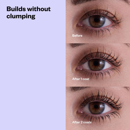 Kosas Soulgazer Lengthening + Lifting Peptide Mascara – Smudge-Proof, Clump-Free Mascara + Lash Serum 2-in-1 for Long, Defined Lashes – Curvilinear Molded Brush, Vegan, Sensitive-Eye Safe - Maple Wellness Supplements