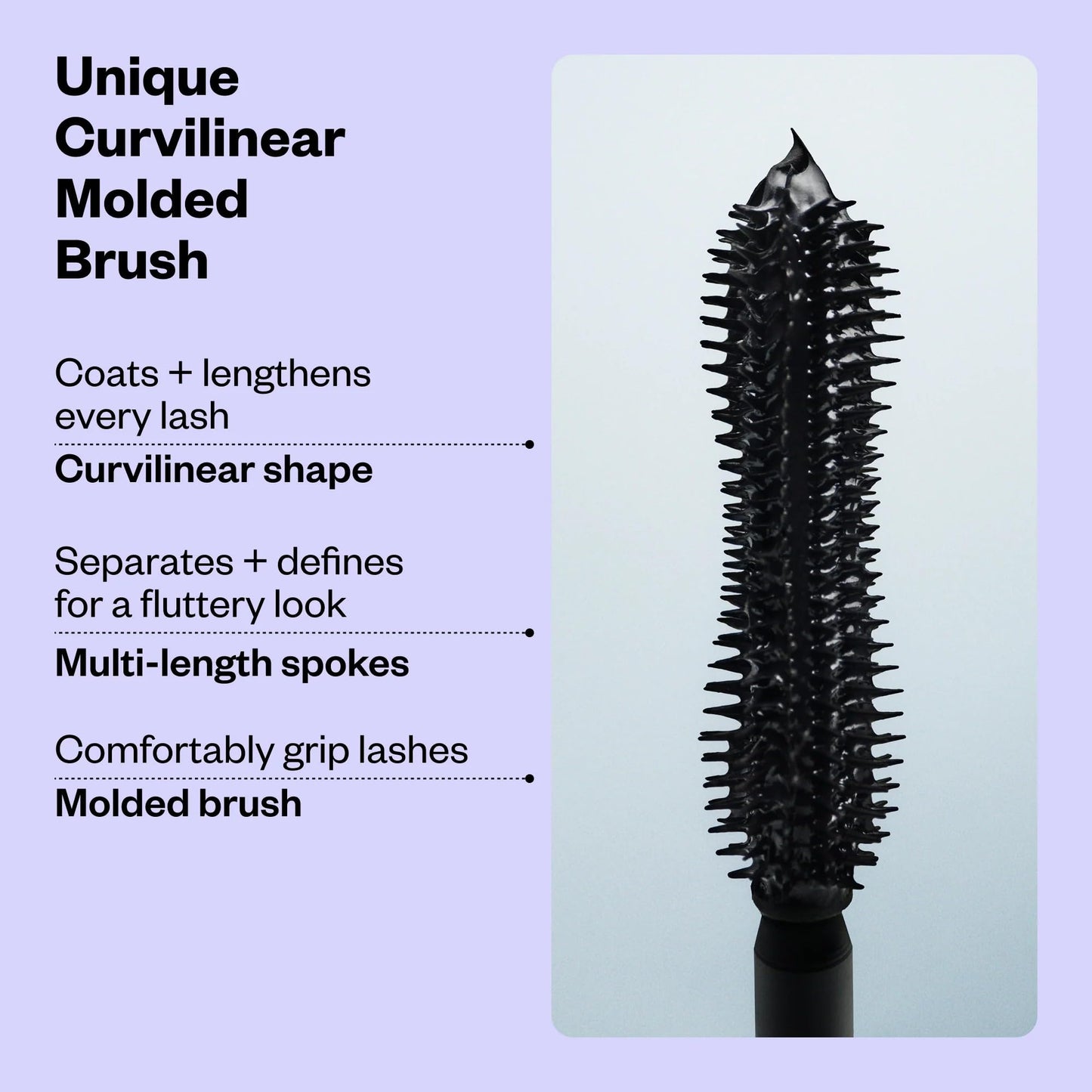 Kosas Soulgazer Lengthening + Lifting Peptide Mascara – Smudge-Proof, Clump-Free Mascara + Lash Serum 2-in-1 for Long, Defined Lashes – Curvilinear Molded Brush, Vegan, Sensitive-Eye Safe - Maple Wellness Supplements