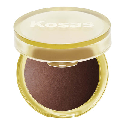Kosas Sun Show Glowy Warmth Baked Bronzer - Contouring Powder for Cheekbones, Nose & Jawline - Enriched with Concentrated Fatty Acids - Talc-Free, Vegan & Hypoallergenic - Tropic - Maple Wellness Supplements