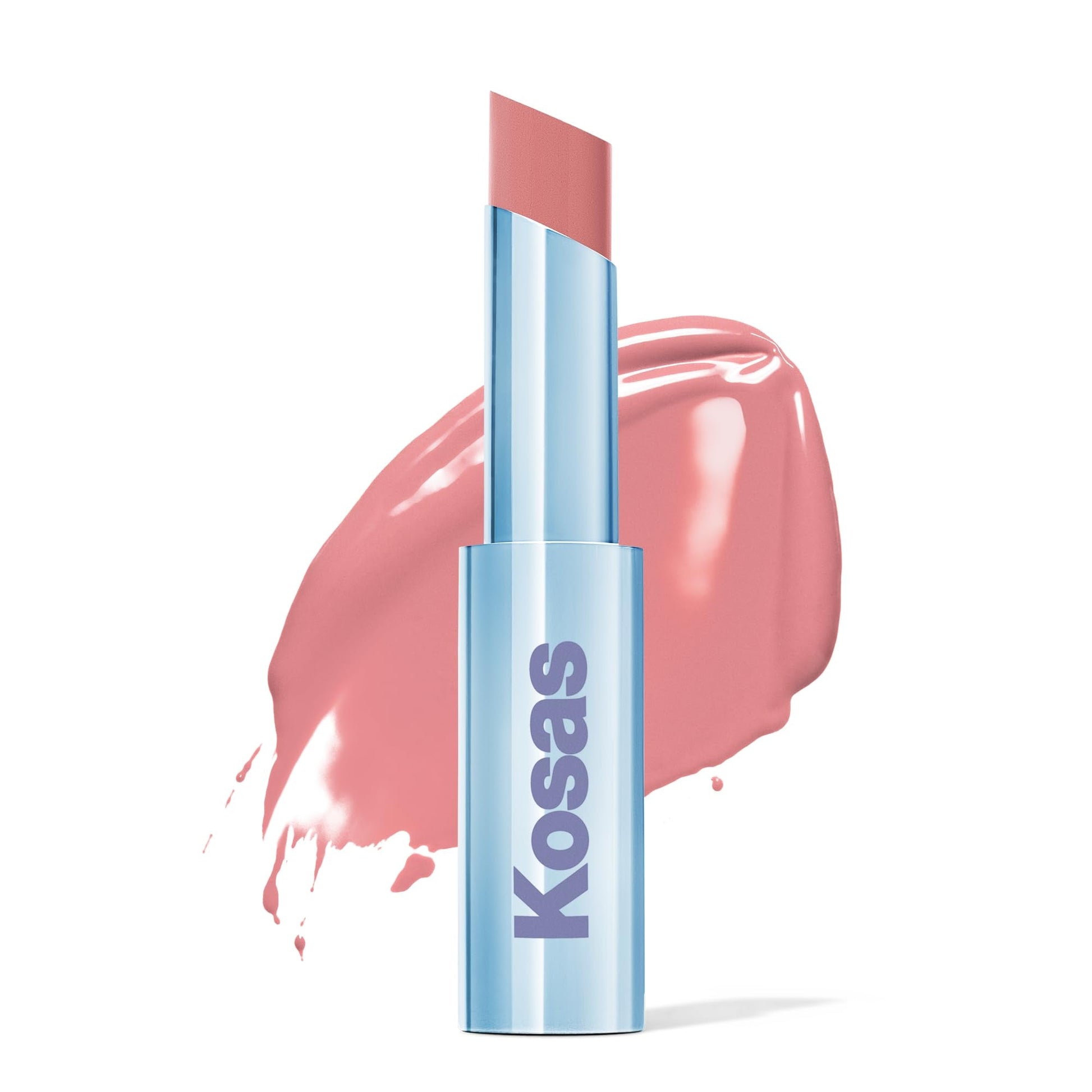 Kosas Wet Stick Moisturizing Shiny Sheer Lipstick with Ceramides, Hyaluronic acid, Peptides and Mango Butter - Soothes, Softens, and Moisturizes Lips – Malibu - Maple Wellness Supplements