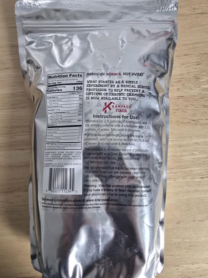 Krampade Original Lemon Lime 4K, 4000 mg Potassium Instant Cramp Relief Electrolyte Drink Powder | Designed for Athletes and Crampers | 19-Serving Resealable Pouch - Maple Wellness Supplements