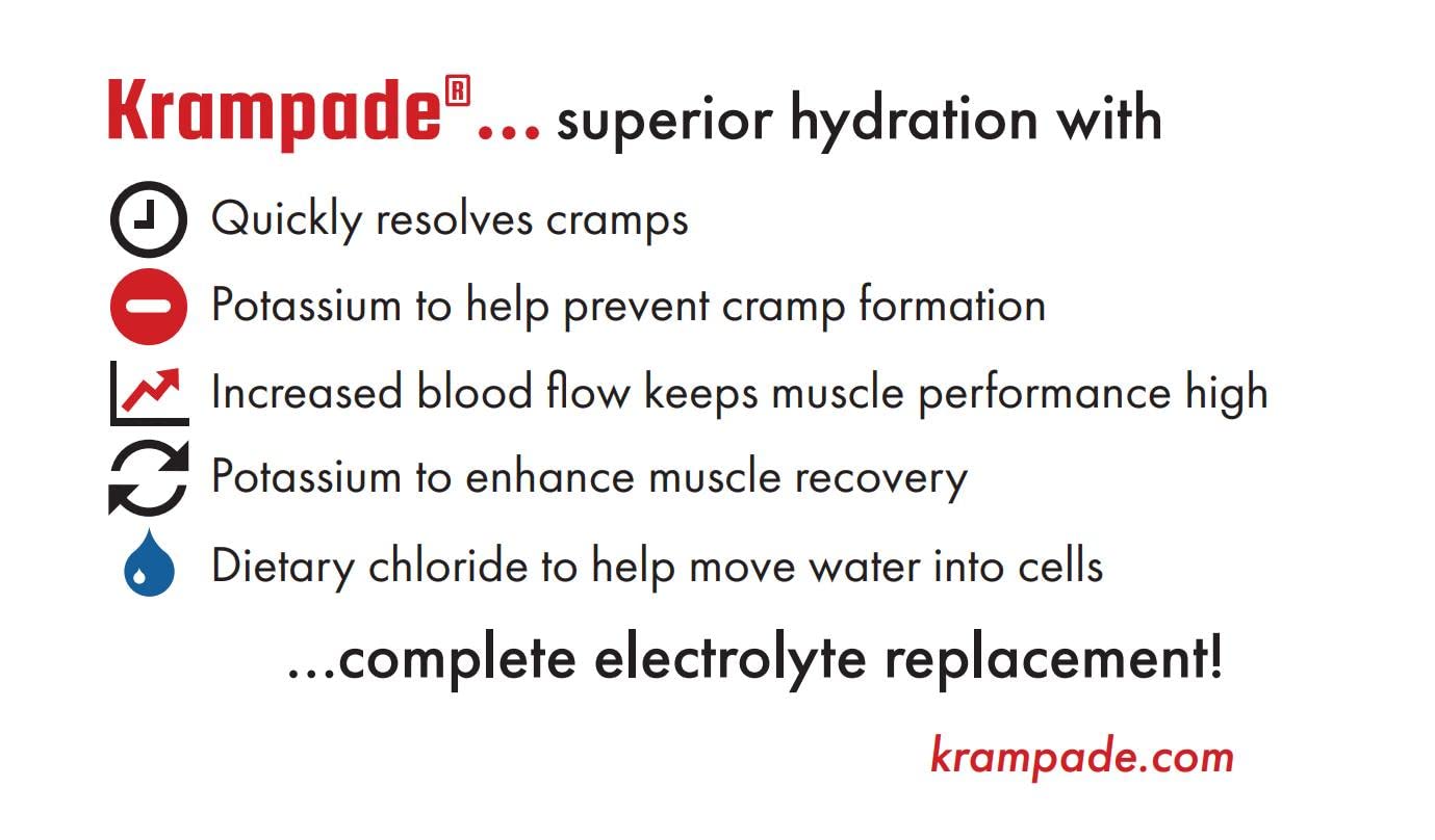 Krampade Original Lemon Lime 4K, 4000 mg Potassium Instant Cramp Relief Electrolyte Drink Powder | Designed for Athletes and Crampers | 19-Serving Resealable Pouch - Maple Wellness Supplements